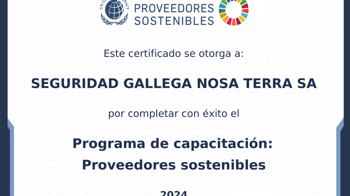 Seganosa Completa con Éxito el Programa de Formación: Proveedores Sostenibles 2024